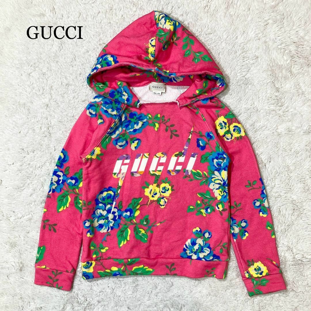 決算セール 【極美品】GUCCI グッチ フローラル 花柄 キッズ パーカー 決算セール 【極美品】GUCCI グッチ フローラル 花柄 キッズ パーカー