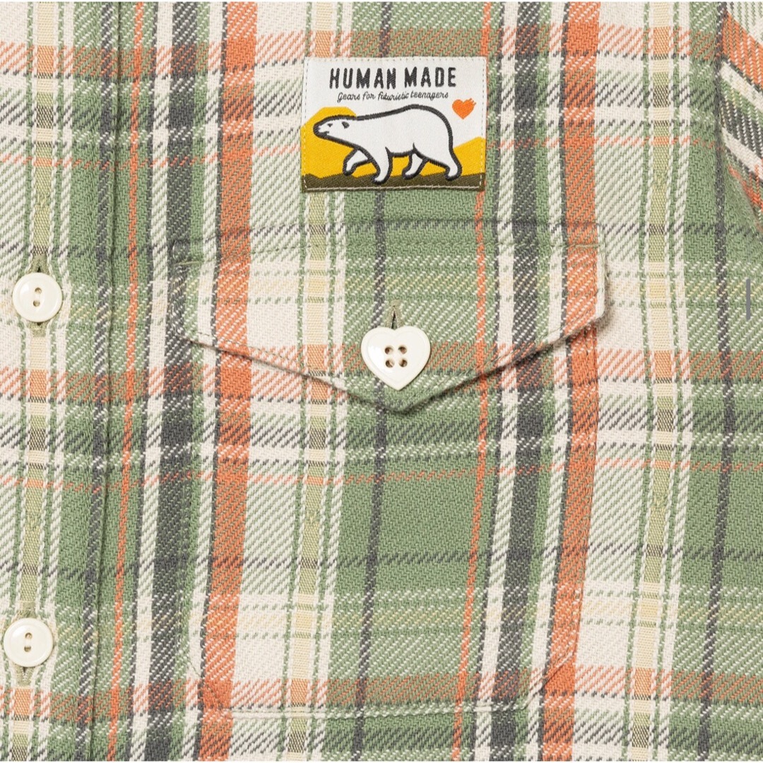 HUMANMADE ヒューマンメイド チェックシャツ グリーン M HUMANMADE ヒューマンメイド チェックシャツ グリーン M