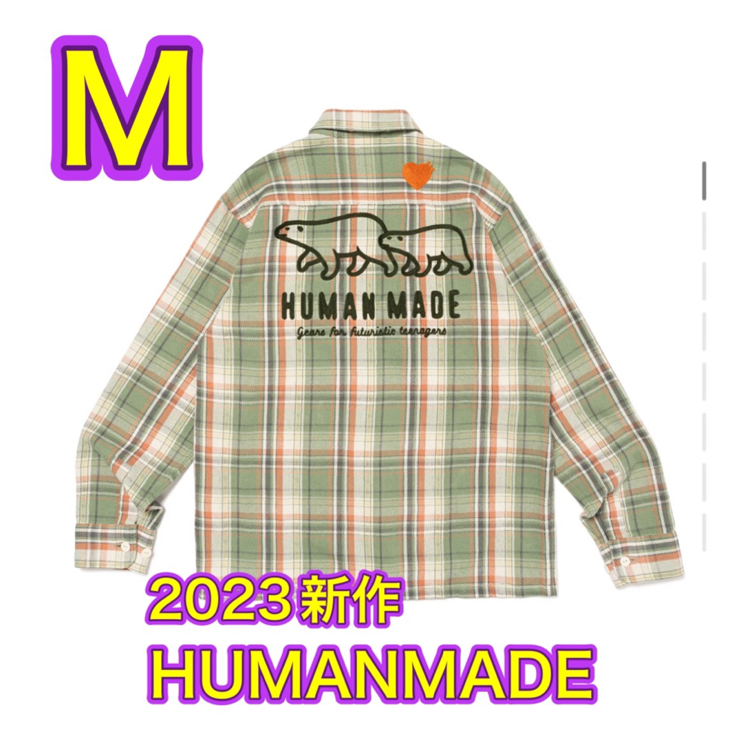 ジャケット/アウターHUMANMADE ヒューマンメイド チェックシャツ グリーン M