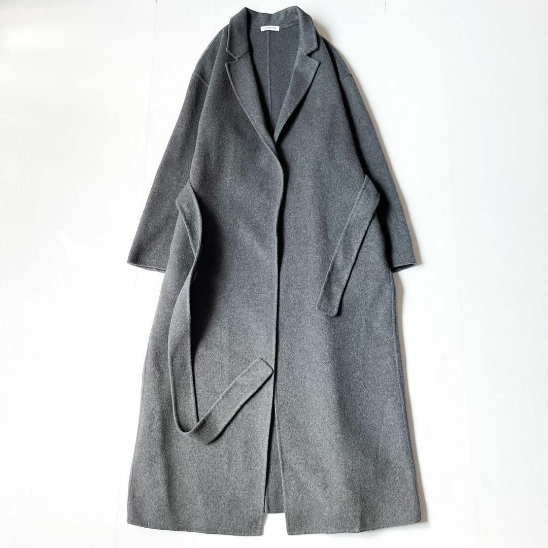 DEUXIEME CLASSE(ドゥーズィエムクラス)の極美品✨ エブリディアイライク カシミア混 Oversized ガウンコート レディースのジャケット/アウター(ロングコート)の商品写真