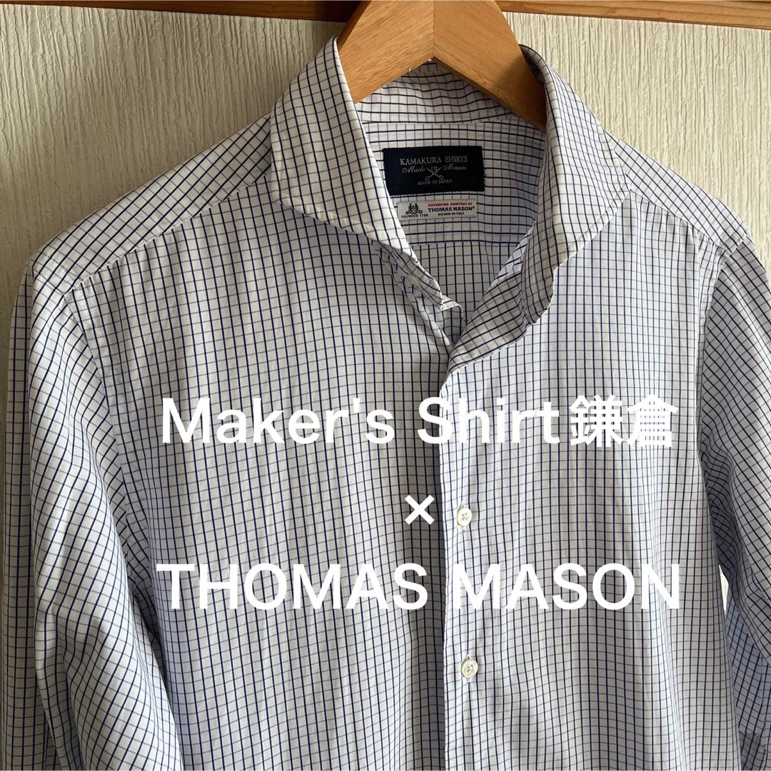 【美品】Maker's Shirt鎌倉 MTM THOMAS MASONシャツMaker