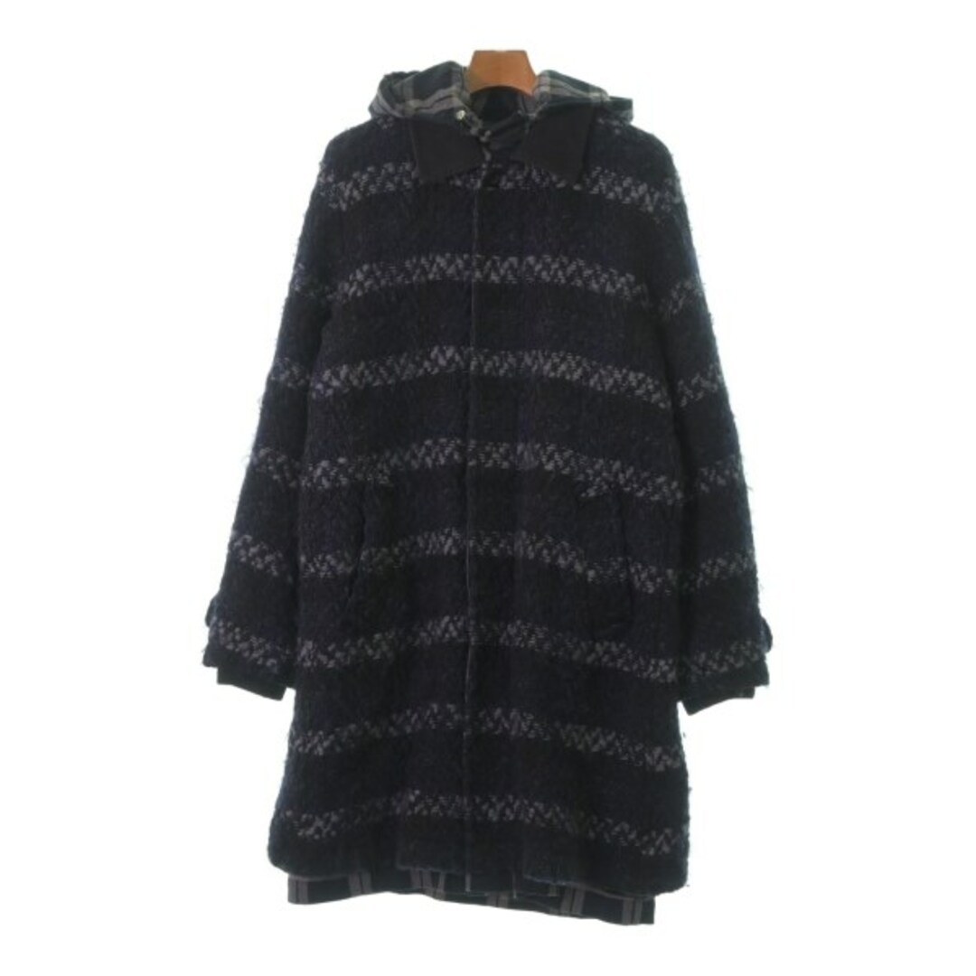 sacai(サカイ)のsacai サカイ コート（その他） 3(L位) 紺x黒xグレー 【古着】【中古】 メンズのジャケット/アウター(その他)の商品写真