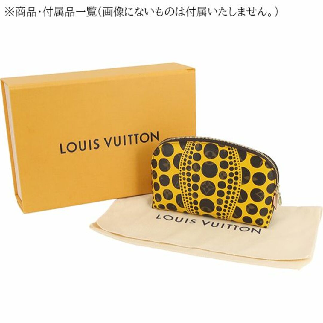 LOUIS VUITTON(ルイヴィトン)のルイヴィトン LV × YK ポシェット・コスメティック ポーチ モノグラム・パンプキン ドット キャンバス レザー イエロー 黄色 レディース 女性用 未使用 1567 レディースのファッション小物(ポーチ)の商品写真