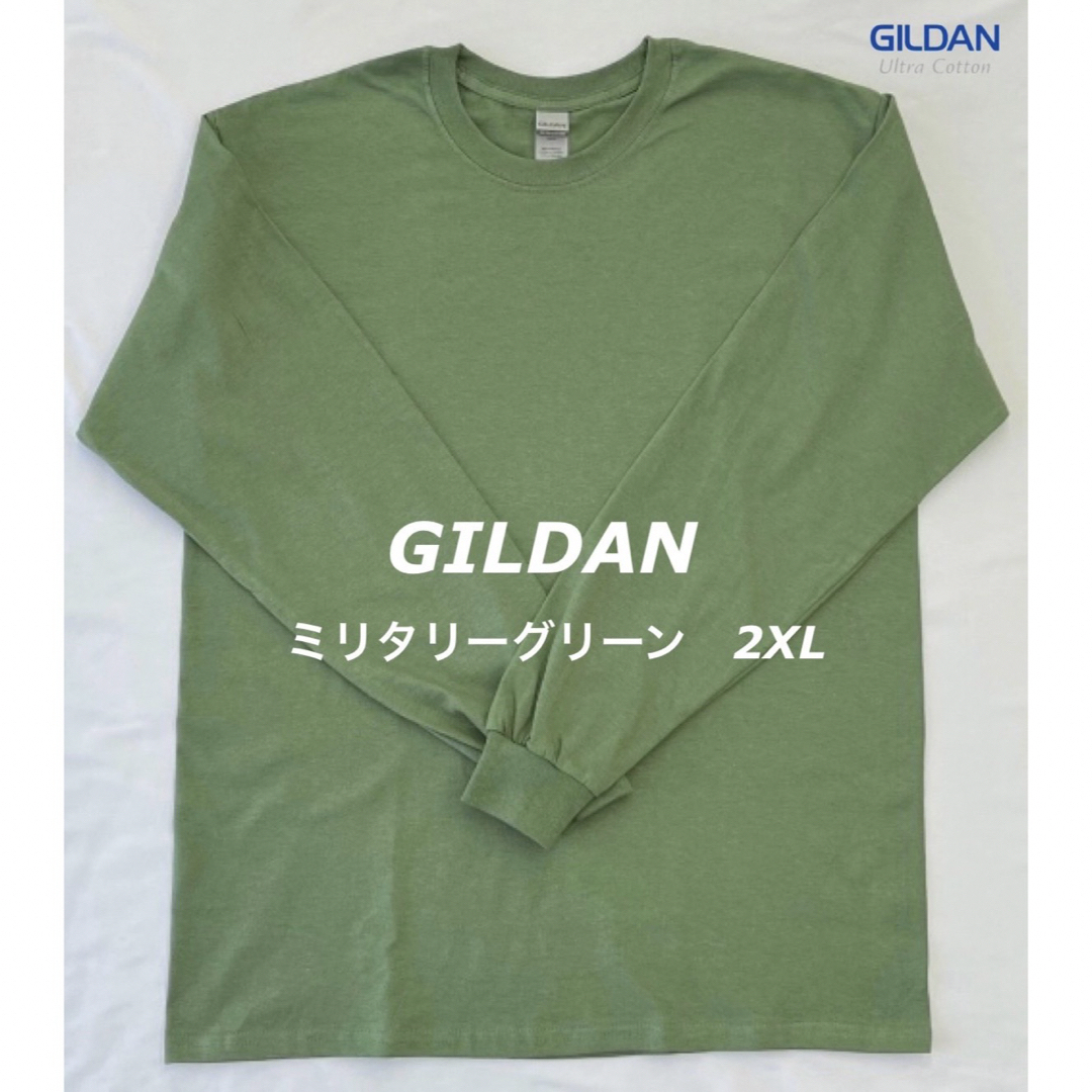 GILDAN(ギルタン)のGILDAN ギルダン 6.0oz ウルトラコットン 無地長袖 Tシャツ　2XL メンズのトップス(Tシャツ/カットソー(七分/長袖))の商品写真