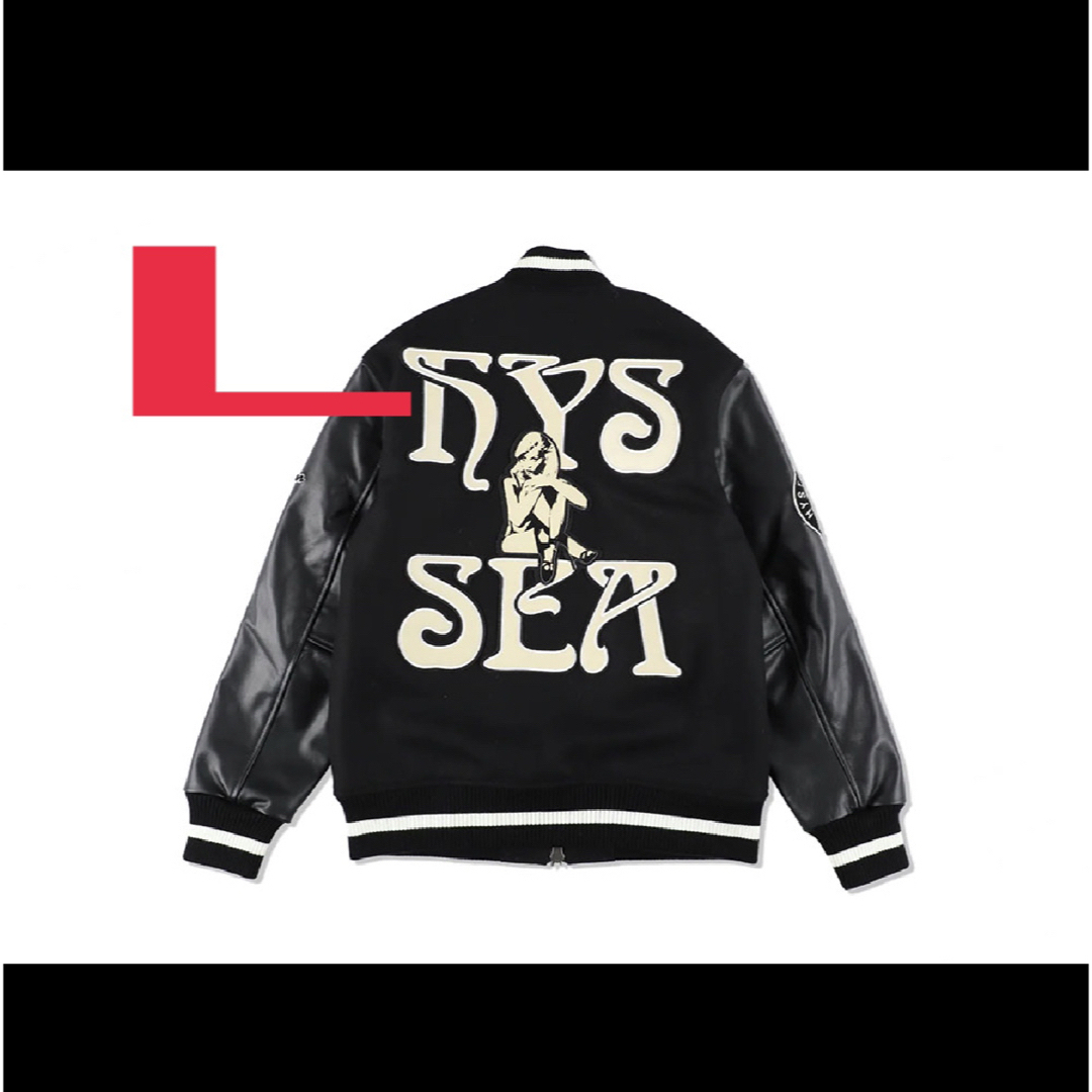 WIND AND SEA - ヒステリックグラマー X WDS VARSITY JACKET / BLACKの