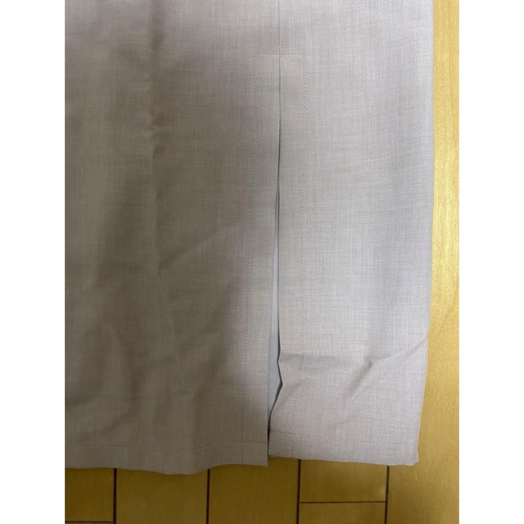 HOTPING(ホッピン)のウエストリボンストラップスリットスカート　ベージュ レディースのスカート(ロングスカート)の商品写真