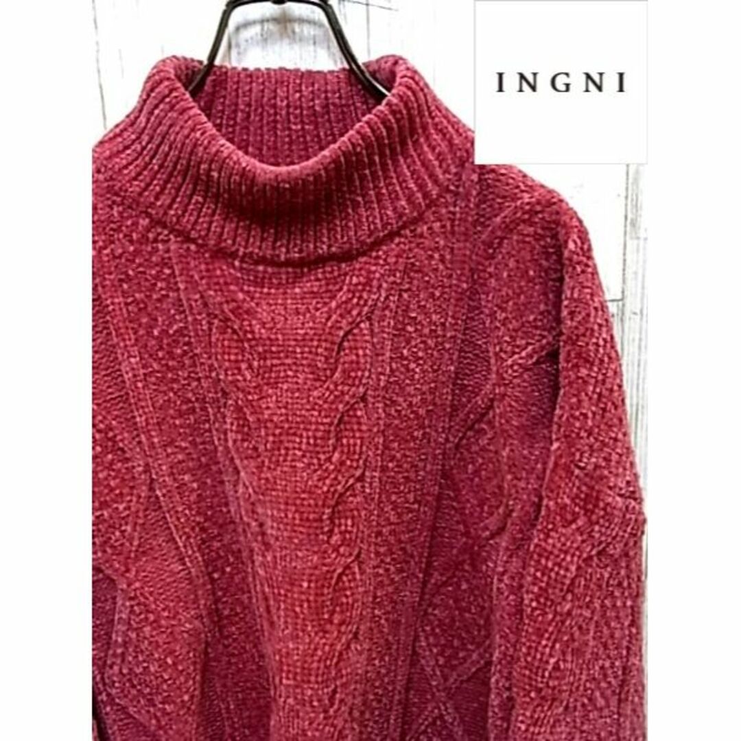 INGNI(イング)のイング INGNI M ワインレッド ニット レディースのトップス(ニット/セーター)の商品写真