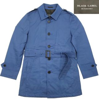 バーバリーブラックレーベル(BURBERRY BLACK LABEL)の希少カラー廃番★BURBERRY BLACK LABEL★Mコート青SZJ179(トレンチコート)