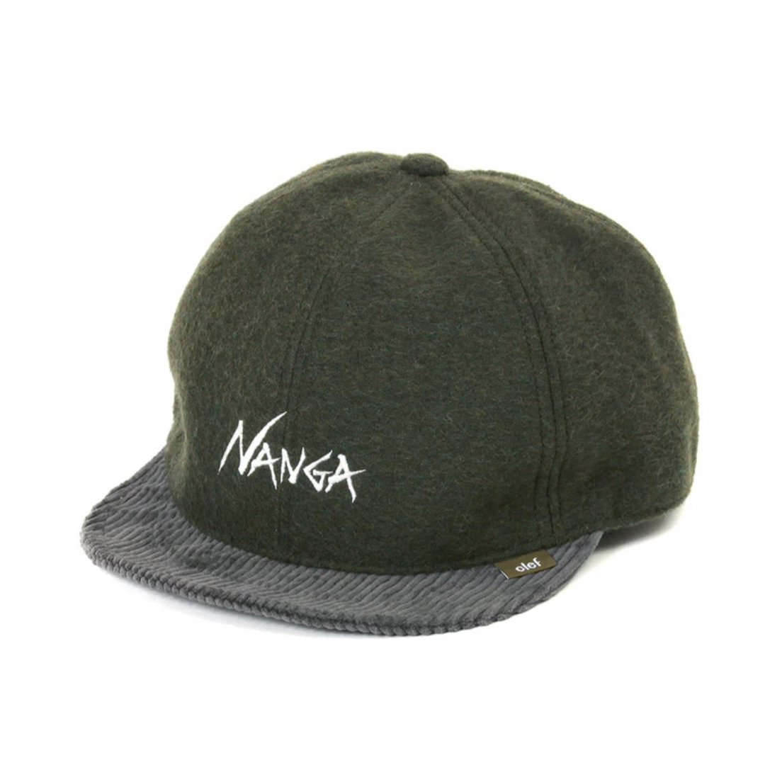 NANGA×Clef CORAL FLEECE B.CAP オリーブキャップ