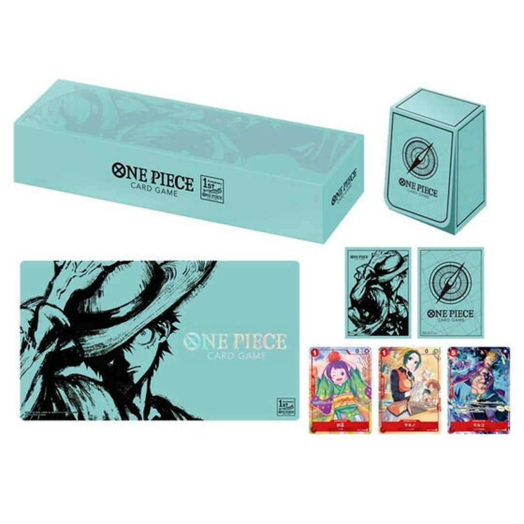 BANDAI(バンダイ)のONE PIECE カードゲーム 1st ANNIVERSARY SET　新品 エンタメ/ホビーのトレーディングカード(Box/デッキ/パック)の商品写真