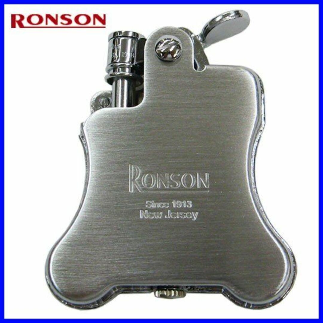 ■RONSONロンソン バンジョー オイルライター 　クロームサテン メンズのファッション小物(タバコグッズ)の商品写真
