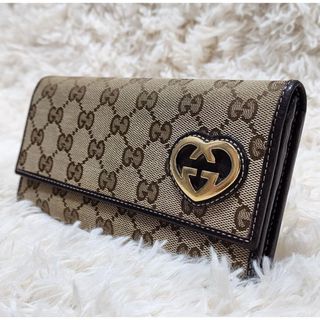 Gucci - 【中古】Gucci グッチ GG レザー インターロッキングG ベルト