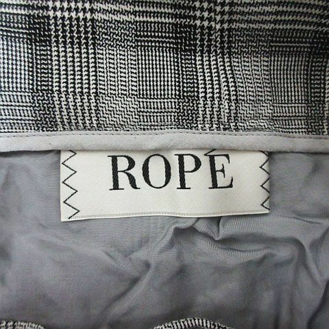 ROPE’(ロペ)のロペ パンツ ボトムス テーパード グレンチェック ストレッチ 38 グレー レディースのパンツ(その他)の商品写真