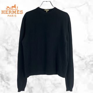 エルメス(Hermes)の【美品】HERMES マルジェラ期 カシミヤニット セーター 黒(ニット/セーター)