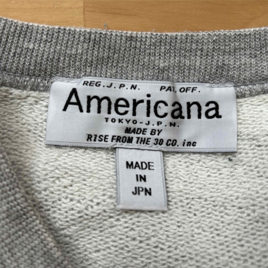 AMERICANA(アメリカーナ)のAmericana スウェット　グレー レディースのトップス(トレーナー/スウェット)の商品写真