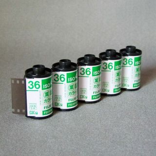 フジフイルム(富士フイルム)の★★FUJIFILM業務記録用36ISO400空パトローネ 5個(現像済み!)(その他)