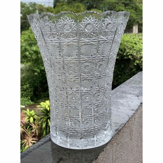 BOHEMIA Cristal - ボヘミアグラス フラワーベース 花瓶 花器