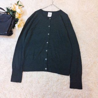 ギャップ(GAP)のGAP／ギャップ／S／シンプルナチュラル丸襟カーディガン　美品(カーディガン)