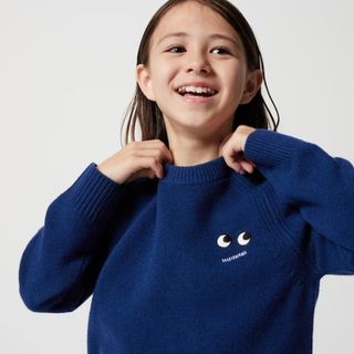 ユニクロ(UNIQLO)のUNIQLO（ユニクロ）☆ アニヤハインドマーチ　KIDSクルーネックセーター(ニット)