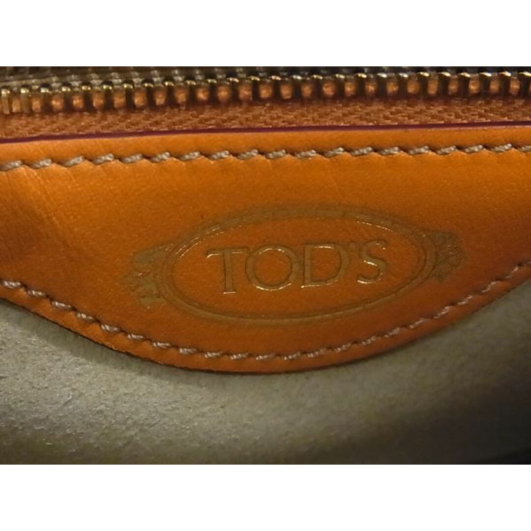 TOD'S(トッズ)の■新品同様■ TODS トッズ タイムレス レザー ショルダーバッグ 肩掛け 斜め掛け レディース オレンジ系 AS4433  レディースのバッグ(ハンドバッグ)の商品写真