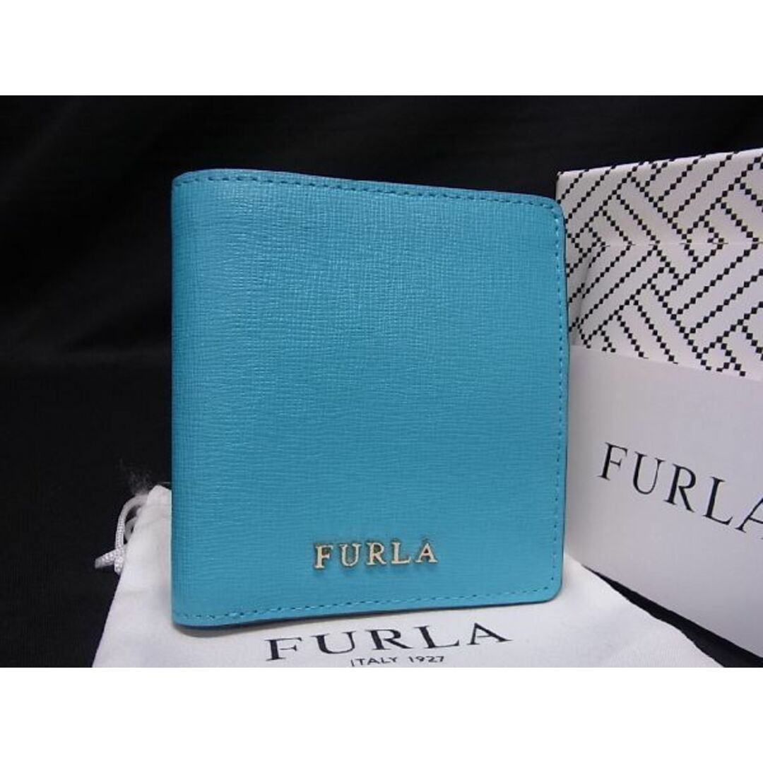 ☆大人気☆FURLA フルラ 財布 ウォレット 折りたたみ財布 青 ブルー