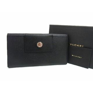 ブルガリ(BVLGARI)の■新品■未使用■ BVLGARI ブルガリブルガリ レザー 二つ折り 長財布 ウォレット レディース メンズ ブラック系 AS3814 (長財布)