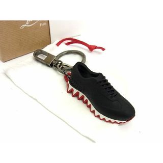 クリスチャンルブタン(Christian Louboutin)の■極美品■ Christian Louboutin クリスチャンルブタン LoubiShark ラバー キーホルダー キーリング チャーム ブラック系 AU1208 (その他)