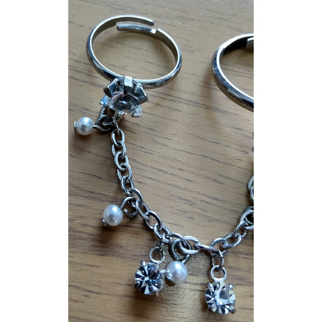 IMAGE(イマージュ)の☆※☆チェーンで繋がってる可愛いリング(ｏ´艸｀ｏ)♪☆※☆ レディースのアクセサリー(リング(指輪))の商品写真