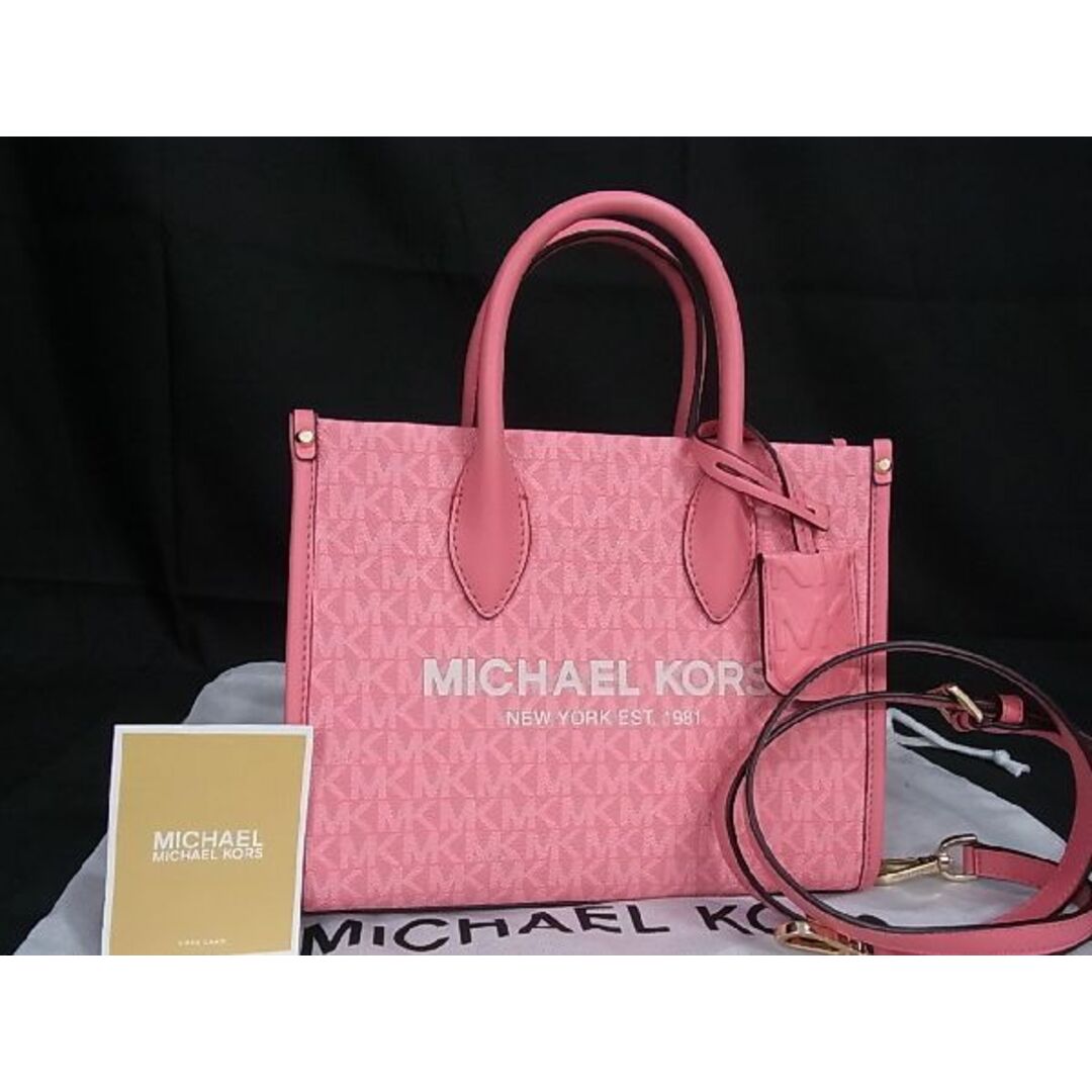 新品未使用】MICHAEL KORS ショルダーバッグ ピンク ロゴ入り-