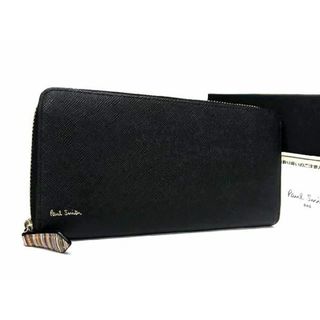 ポールスミス(Paul Smith)の■極美品■ Paul Smith ポールスミス レザー ラウンドファスナー 長財布 ウォレット 札入れ 小銭入れ メンズ ブラック系 BG3971 (折り財布)