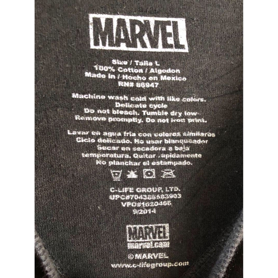 MARVEL(マーベル)のThe Punisher　パニッシャー　Tシャツ　L　黒　USA古着 メンズのトップス(Tシャツ/カットソー(半袖/袖なし))の商品写真