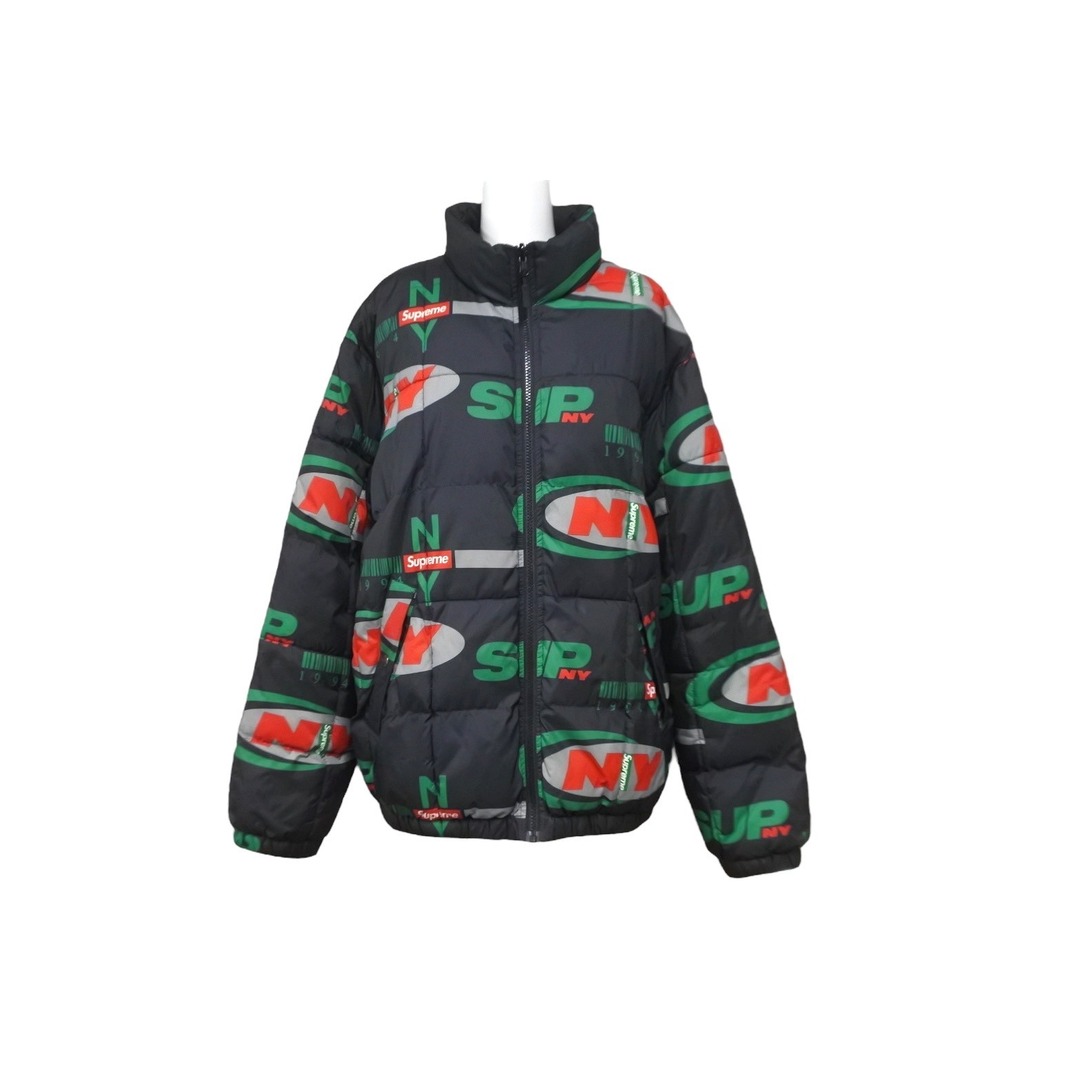 シュプリーム SUPREME NY Reversible Puffy Jacket 中綿ジャケット 2018AW ポリエステル ブラック 良品  57236肩幅