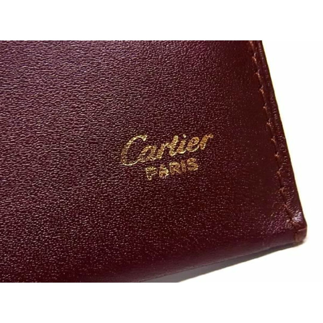 Cartier(カルティエ)の■極美品■ Cartier カルティエ マストライン レザー カードケース パスケース カード入れ 定期入れ レディース メンズ ボルドー系 BE6778 レディースのファッション小物(その他)の商品写真