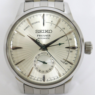 セイコー(SEIKO)の【SEIKO】セイコー プレサージュ カクテルタイム 自動巻き腕時計 スケルトン SS ホワイト文字盤 4R57-00E0/kr11159ik(腕時計(アナログ))