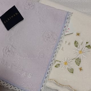 クレイサス(CLATHAS)の値下げ📌クレイサス&プライベートレーベル☆タオルハンカチ2枚セット🌼(ハンカチ)