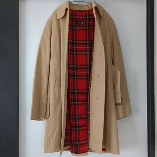 マッキントッシュ(MACKINTOSH)のマッキントッシュ　トレンチコート　ライナー付　チェック　タータンチェック　赤(トレンチコート)