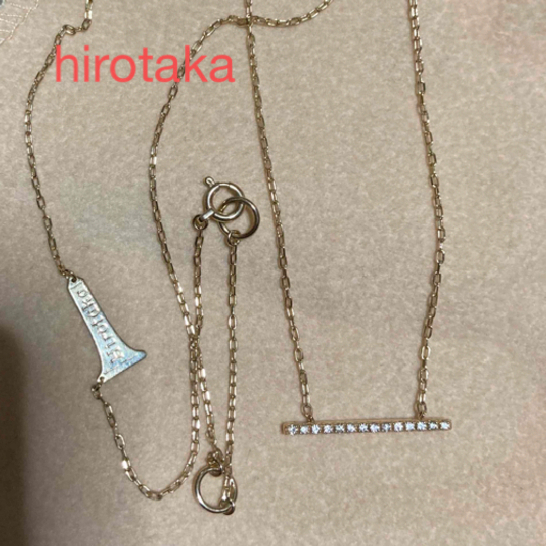 ESTNATION(エストネーション)のhirotaka/ヒロタカ/K10YGダイヤバーネックレス レディースのアクセサリー(ネックレス)の商品写真