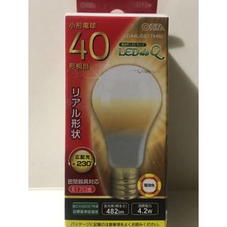 オームデンキ(オーム電機)のLED電球 E17 40形相当 電球色 LDA4L-G-E17 IH92(蛍光灯/電球)