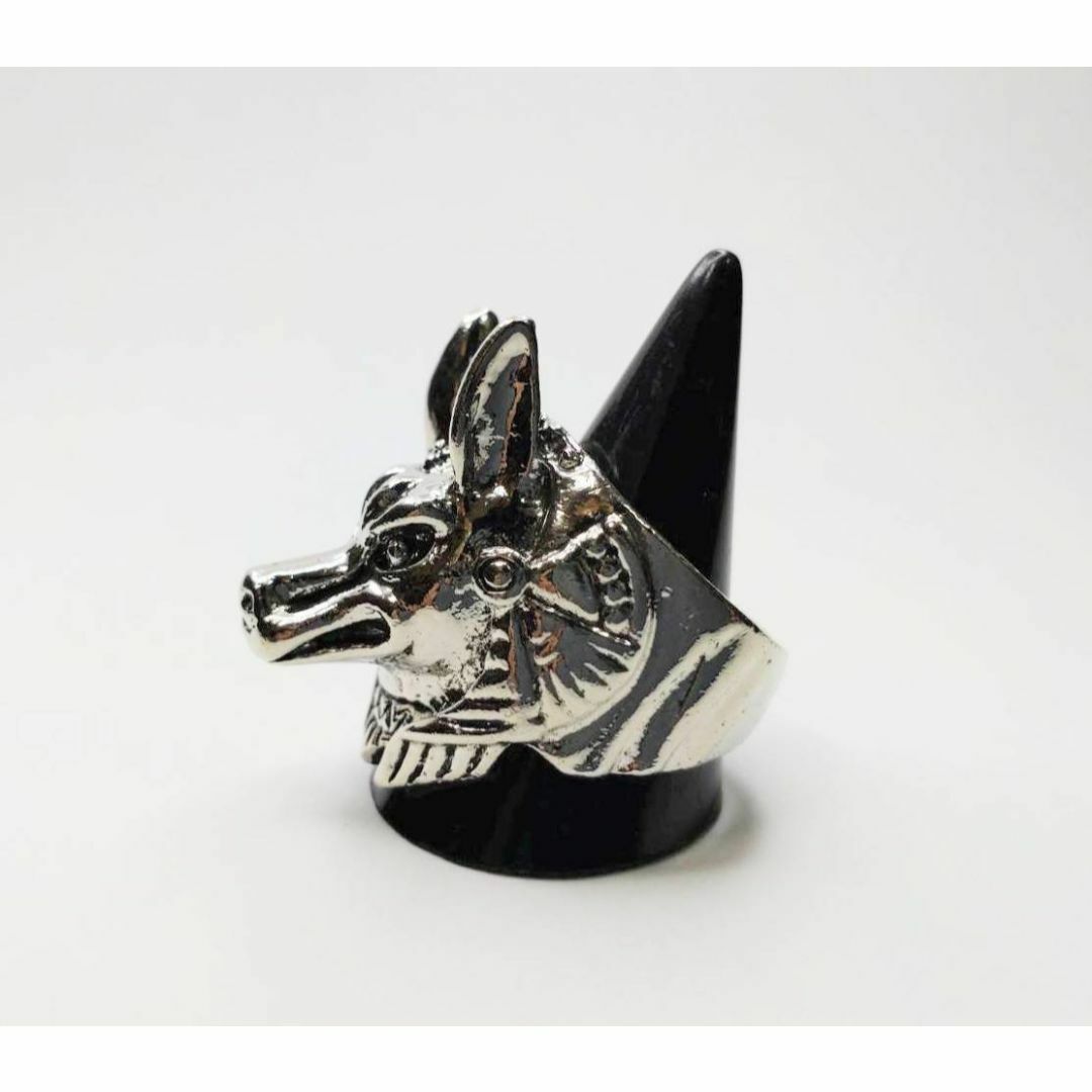 【２６号】アヌビス　リング　指輪　エジプト　スフィンクス　クフ王　カーメン メンズのアクセサリー(リング(指輪))の商品写真