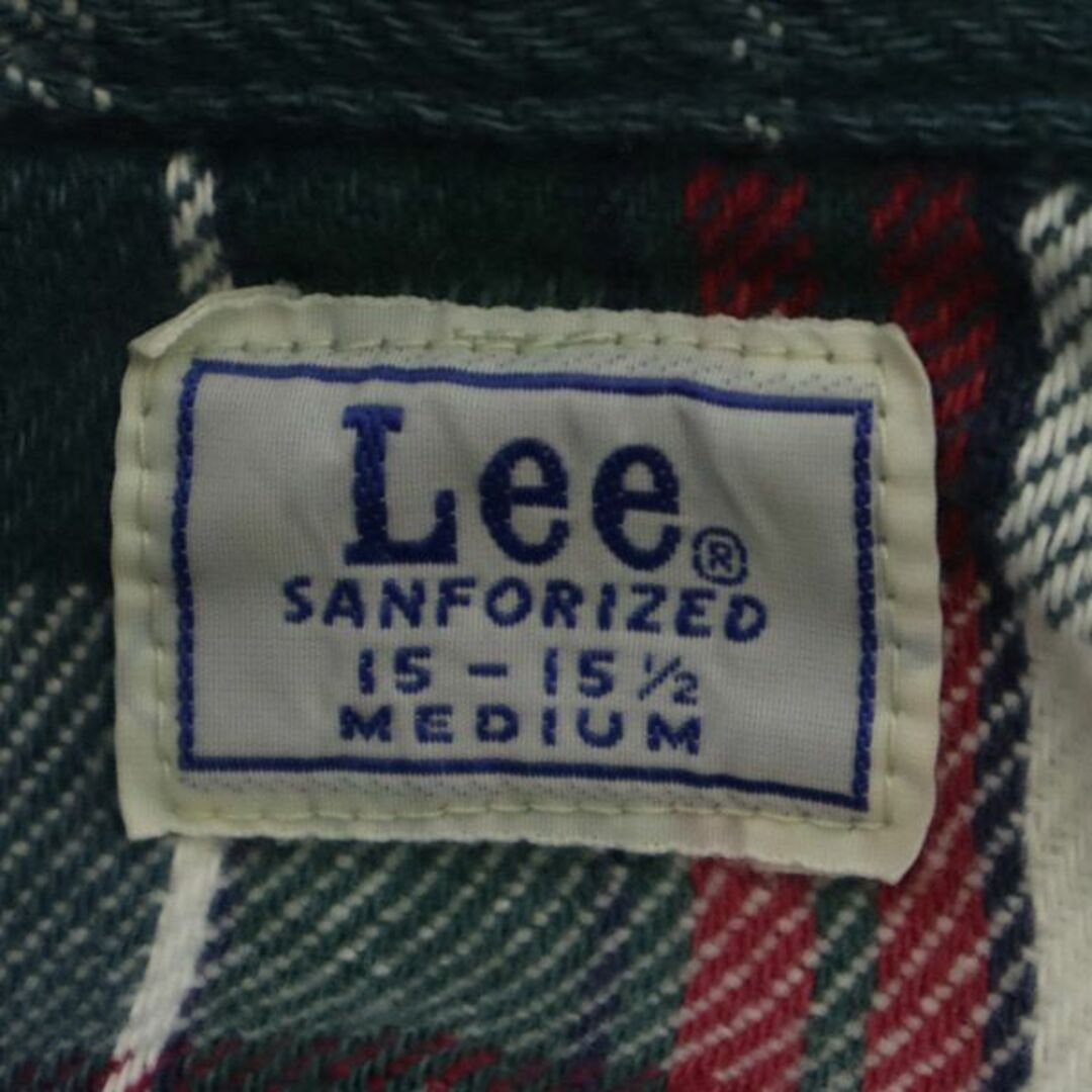 Lee(リー)のリー チェック 長袖 レギュラーカラー コットンシャツ MEDIUM Lee メンズ 古着 【231125】 メンズのトップス(シャツ)の商品写真