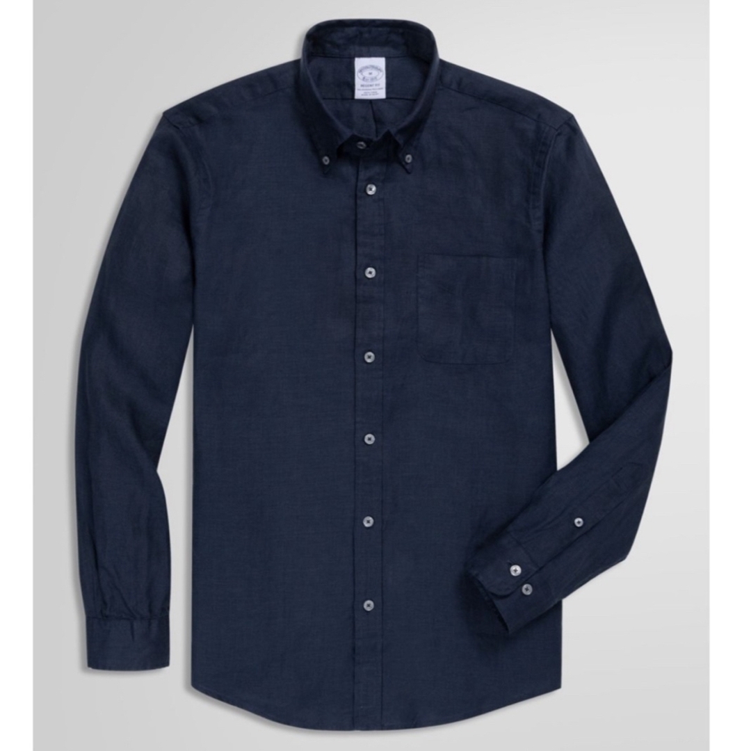 Brooks Brothers - 【未使用】ブルックスブラザーズ リネン 長袖シャツ