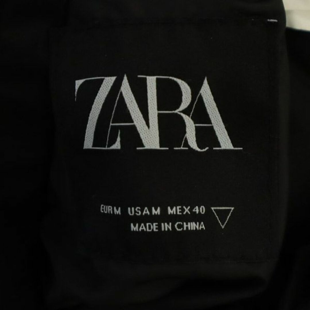 ZARA(ザラ)のザラ ナイロンジャケット M ブラック ZARA ジップ ブルゾン メンズ 古着 【231125】 メンズのジャケット/アウター(ナイロンジャケット)の商品写真