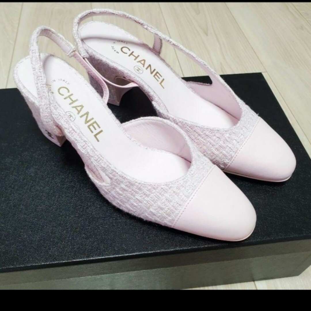 CHANEL - CHANEL ツイード スリングバックシューズの通販 by CHANEL - CHANEL ツイード スリングバックシューズの通販 by