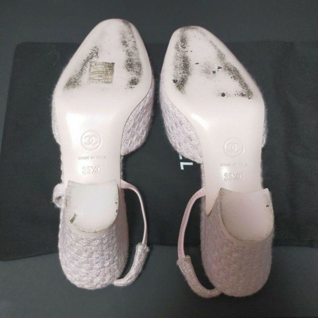 CHANEL - CHANEL ツイード スリングバックシューズの通販 by CHANEL - CHANEL ツイード スリングバックシューズの通販 by