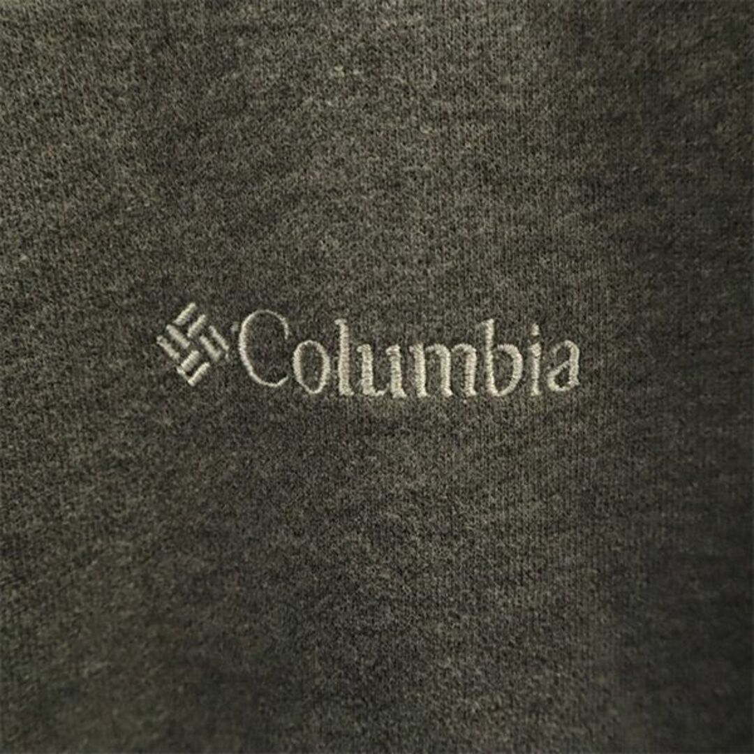 Columbia(コロンビア)のコロンビア ロゴ刺繍 長袖 ジップパーカー XS グレー Columbia 裏起毛 メンズ 古着 【231125】 メンズのトップス(パーカー)の商品写真