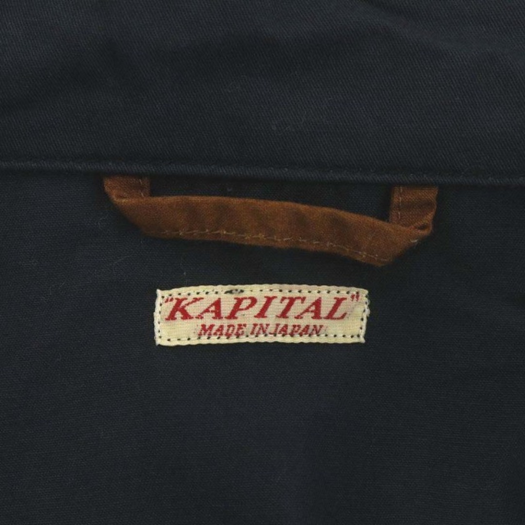 KAPITAL(キャピタル)のキャピタル kapital ステンカラーコート ロング丈 コットン XS 紺 レディースのジャケット/アウター(その他)の商品写真