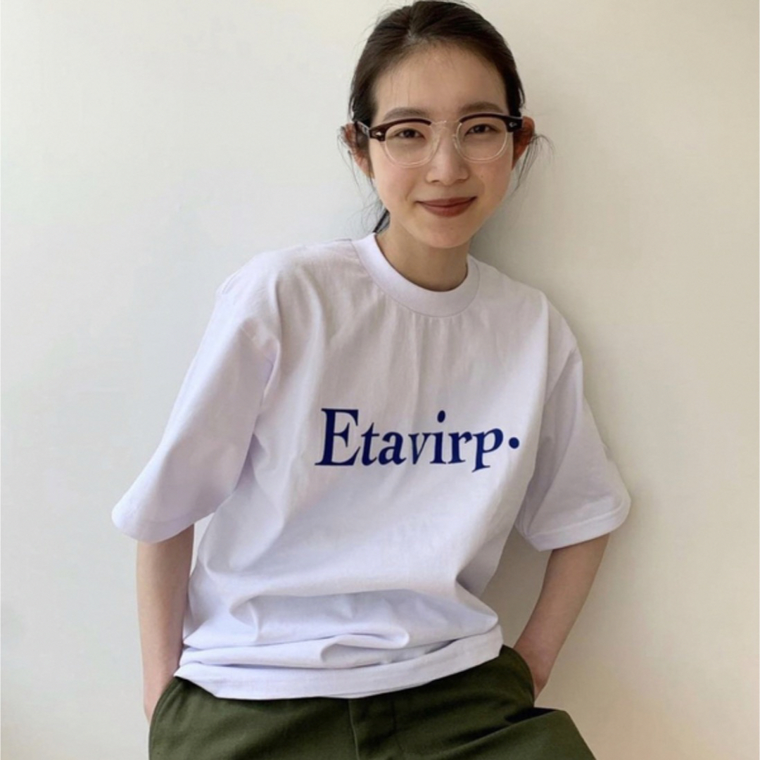 スタイリスト私物 ENNOY 在原みゆき エンノイ　ロゴtシャツ　navy  L