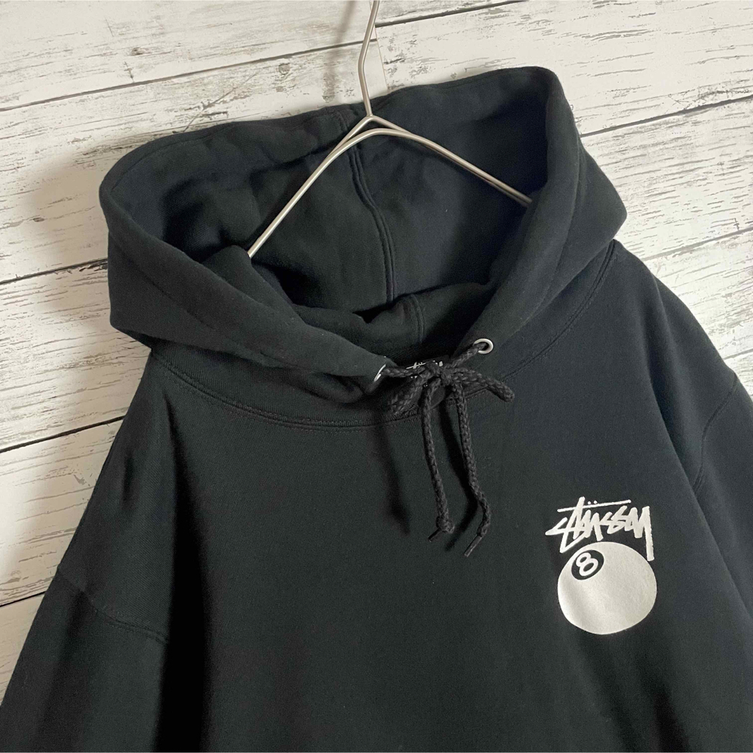 STUSSY(ステューシー)の【超絶人気モデル】ステューシー 8ボール バックプリント 即完売  パーカー メンズのトップス(パーカー)の商品写真