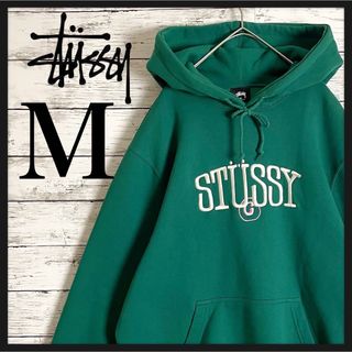 ステューシー(STUSSY)の【即完売モデル】ステューシー 刺繍ロゴ パーカー 希少カラー 最高デザイン(パーカー)