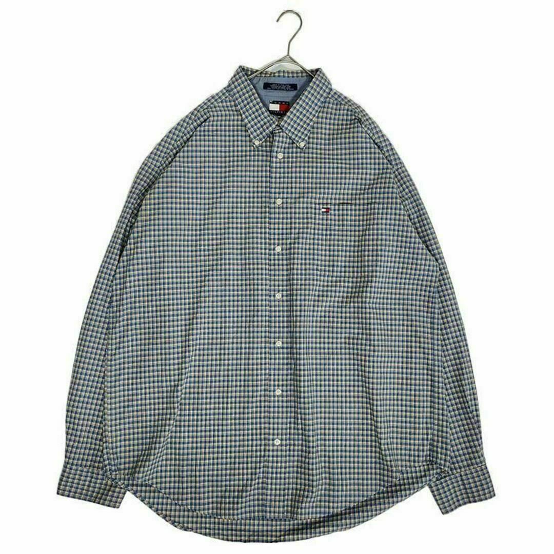 古着　TOMMY HILFIGER チェックシャツ　メンズXXL　トミー メンズのトップス(シャツ)の商品写真
